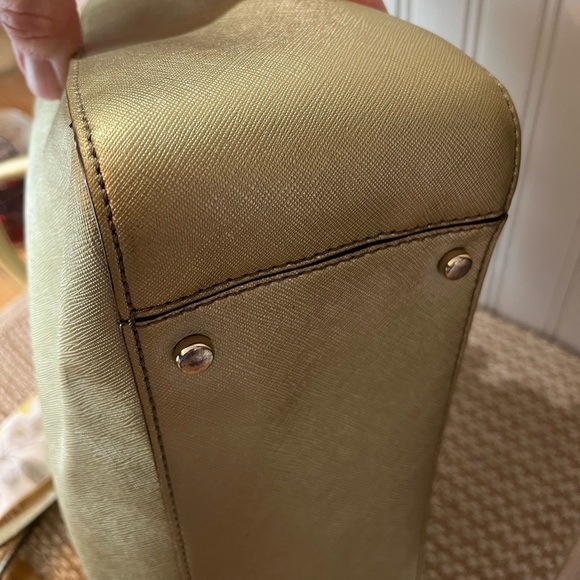 Kate Spade Cove Street Gold Metallic Satchel - Picture 8 of 14